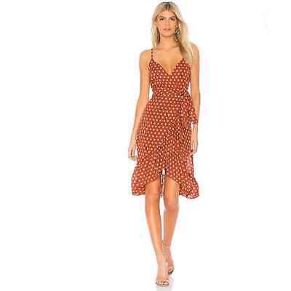 J.O.A. Ruffled Midi Wrap Dress - Picture 5 of 10